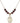 Saint Christopher Birthstone Necklace | 3/4 inch | 6mm Beads  Garnet 14kt Gold Filled