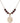 Saint Christopher Birthstone Necklace | 3/4 inch | 6mm Beads  Garnet 14kt Gold Filled