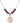 Saint Christopher Birthstone Necklace | 3/4 inch | 6mm Beads  Garnet 14kt Gold Filled