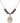 Saint Christopher Birthstone Necklace | 3/4 inch | 6mm Beads  Garnet 14kt Gold Filled
