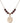 Saint Christopher Birthstone Necklace | 3/4 inch | 6mm Beads  Garnet 14kt Gold Filled