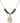 Saint Sebastian Birthstone Necklace | 3/4 inch | 6mm Beads  Garnet 14kt Gold Filled