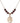 Saint Christopher Birthstone Necklace | 3/4 inch | 6mm Beads  Garnet 14kt Gold Filled