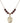 Saint Vincent Ferrer Birthstone Necklace | 3/4 inch | 6mm Beads  Garnet 14kt Gold Filled