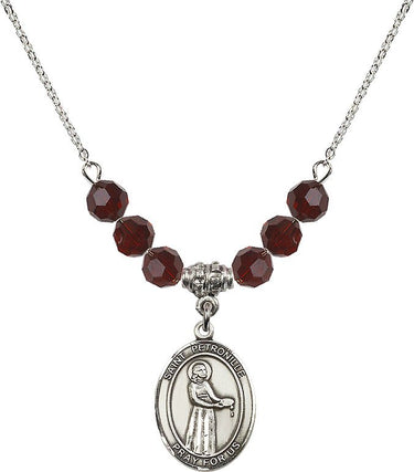 Collar de nacimiento de Santa Petronila | 1,9 cm | Cuentas de 6 mm