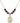 Holy Family Birthstone Necklace | 3/4 inch | 6mm Beads  Garnet 14kt Gold Filled