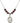 Saint Elizabeth Ann Seton Birthstone Necklace | 3/4 inch | 6mm Beads  Garnet Sterling Silver