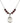 Saint Dominic Savio Birthstone Necklace | 3/4 inch | 6mm Beads  Garnet Sterling Silver