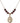 Cross Birthstone Necklace | 3/4 inch | 6mm Beads  Garnet 14kt Gold Filled