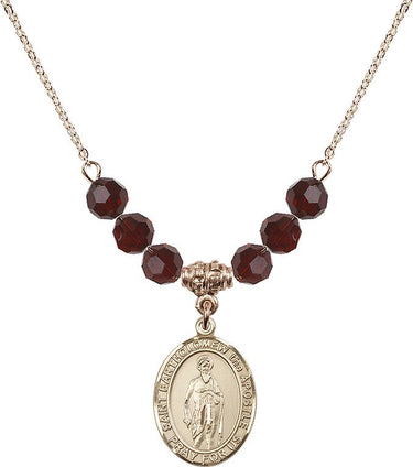 Collar de San Bartolomé Apóstol con piedra de nacimiento | 1,9 cm