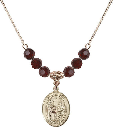 Collar de piedra natal de Santa Zita | 3/4 pulgada | Cuentas de 6 mm