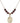 Saint Sharbel Birthstone Necklace | 3/4 inch | 6mm Beads  Garnet 14kt Gold Filled