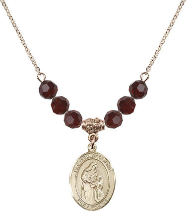 Blessed Caroline Gerhardinger Birthstone Necklace | 3/4 inch