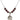 Blessed Caroline Gerhardinger Birthstone Necklace | 3/4 inch  Garnet Sterling Silver