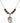 Blessed Caroline Gerhardinger Birthstone Necklace | 3/4 inch  Garnet Sterling Silver