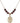 Saint Peter Nolasco Birthstone Necklace | 3/4 inch | 6mm Beads  Garnet 14kt Gold Filled