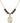 Saint Athanasius Birthstone Necklace | 3/4 inch | 6mm Beads  Garnet 14kt Gold Filled