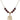 Saint Roch Birthstone Necklace | 3/4 inch | 6mm Beads  Garnet 14kt Gold Filled
