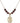 Saint Roch Birthstone Necklace | 3/4 inch | 6mm Beads  Garnet 14kt Gold Filled