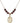 Saint Elizabeth of the Visitation Birthstone Necklace | 3/4 inch  Garnet 14kt Gold Filled