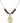 Cross Birthstone Necklace | 3/4 inch | 6mm Beads  Garnet 14kt Gold Filled