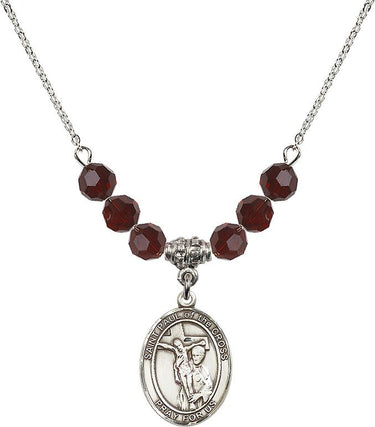 Paul Cross Birthstone Necklace | 3/4 inch | 6mm Beads