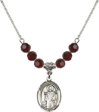 Saint Wolfgang Birthstone Necklace | 3/4 inch | 6mm Beads