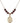 Saint Luigi Orione Birthstone Necklace | 3/4 inch | 6mm Beads  Garnet 14kt Gold Filled