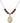 Saint Louis Marie de Montfort Birthstone Necklace | 3/4 inch  Garnet 14kt Gold Filled