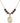 Immaculate Heart of Mary Birthstone Necklace | 3/4 inch | 6mm Beads  Garnet 14kt Gold Filled