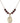 Virgin of the Globe Birthstone Necklace | 3/4 inch | 6mm Beads  Garnet 14kt Gold Filled