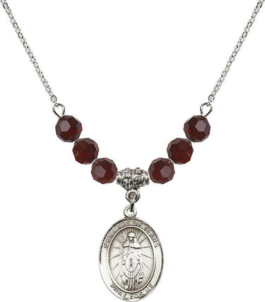 Our Lady of Tears Birthstone Necklace | 3/4 inch | 6mm Beads