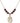 Divine Mercy Birthstone Necklace | 3/4 inch | 6mm Beads  Garnet 14kt Gold Filled