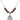 Saint Anne Birthstone Necklace | 3/4 inch | 6mm Beads  Garnet Sterling Silver