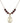 Saint Rocco Birthstone Necklace | 3/4 inch | 6mm Beads  Garnet 14kt Gold Filled