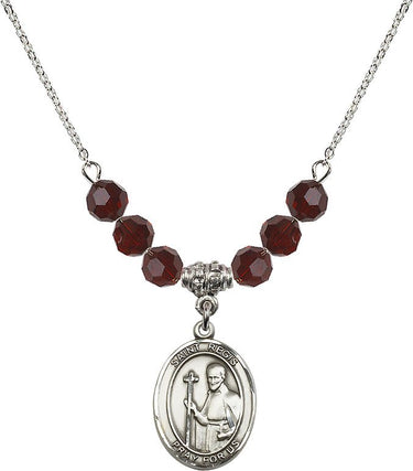 Saint Regis Birthstone Necklace | 3/4 inch | 6mm Beads