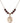 Saint Daniel Comboni Birthstone Necklace | 3/4 inch | 6mm Beads  Garnet 14kt Gold Filled