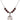 Saint Gerald Birthstone Necklace | 3/4 inch | 6mm Beads  Garnet Sterling Silver