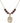 Saint Dismas Birthstone Necklace | 3/4 inch | 6mm Beads  Garnet 14kt Gold Filled
