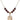 Saint Margaret Mary Alacoque Birthstone Necklace | 3/4 inch  Garnet 14kt Gold Filled