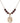 Saint Margaret Mary Alacoque Birthstone Necklace | 3/4 inch  Garnet 14kt Gold Filled