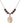 Saint Fidelis of Sigmaringen Birthstone Necklace | 3/4 inch  Garnet 14kt Gold Filled