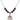 Saint Fabian Birthstone Necklace | 3/4 inch | 6mm Beads  Garnet Sterling Silver