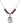 Saint Fabian Birthstone Necklace | 3/4 inch | 6mm Beads  Garnet Sterling Silver