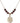 Saint Claude de la Colombiere Birthstone Necklace | 3/4 inch  Garnet 14kt Gold Filled