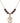 Saint Peter Claver Birthstone Necklace | 3/4 inch | 6mm Beads  Garnet 14kt Gold Filled