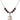 Saint Emma Uffing Birthstone Necklace | 3/4 inch | 6mm Beads  Garnet Sterling Silver