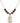 Saint Sebastian Birthstone Necklace | 3/4 inch | 6mm Beads  Garnet 14kt Gold Filled