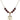 Saint Sebastian Birthstone Necklace | 3/4 inch | 6mm Beads  Garnet 14kt Gold Filled