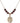 Saint Sebastian Birthstone Necklace | 3/4 inch | 6mm Beads  Garnet 14kt Gold Filled
